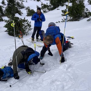 Použitie lavínového vyhľadávača - lavínový kurz
